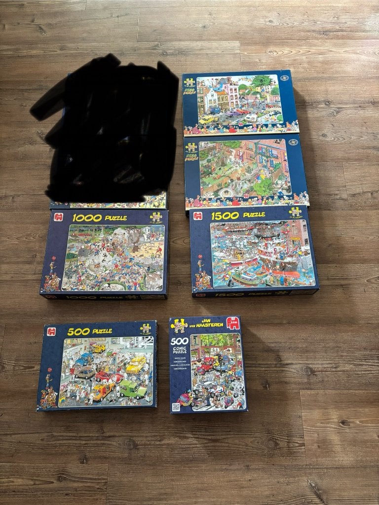 Jan van Haasteren puzzels, Ophalen of Verzenden, 500 t/m 1500 stukjes, Zo goed als nieuw, Legpuzzel