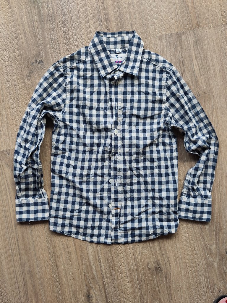 Tom Tailor jongens overhemd maat 116-122, Tom Tailor, Overhemd of Blouse, Ophalen of Verzenden, Zo goed als nieuw
