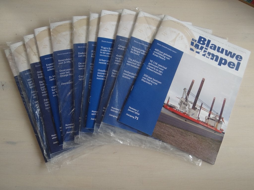 De Blauwe Wimpel tijdschrift, Verzamelen, Scheepvaart, Ophalen of Verzenden, Zo goed als nieuw, Boek of Tijdschrift