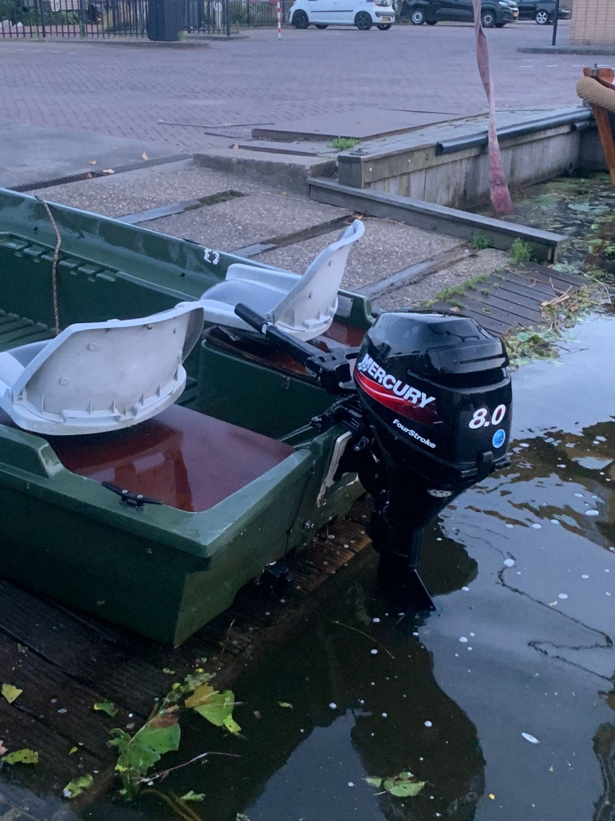 Jeanneau 360 Visboot met Mercury 8 PK 4-takt, Ophalen of Verzenden