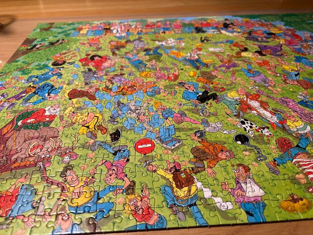 Jan van Haasteren puzzel 1000 stukjes grijp je kaas!, Ophalen of Verzenden, 500 t/m 1500 stukjes, Zo goed als nieuw