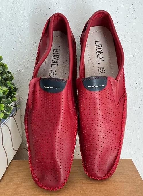 Leonal leren schoenen maat 45, Overige kleuren, Nieuw, Ophalen of Verzenden, Espadrilles of Moccasins