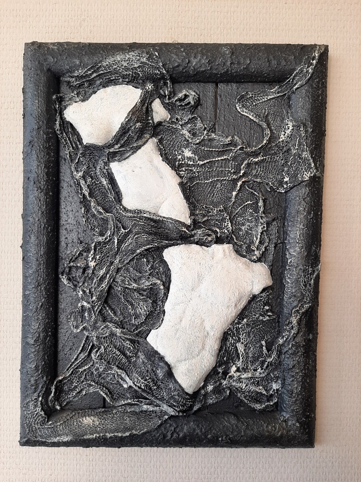 Mix media torso wanddecoratie, Antiek en Kunst, Kunst | Schilderijen | Modern, Ophalen of Verzenden