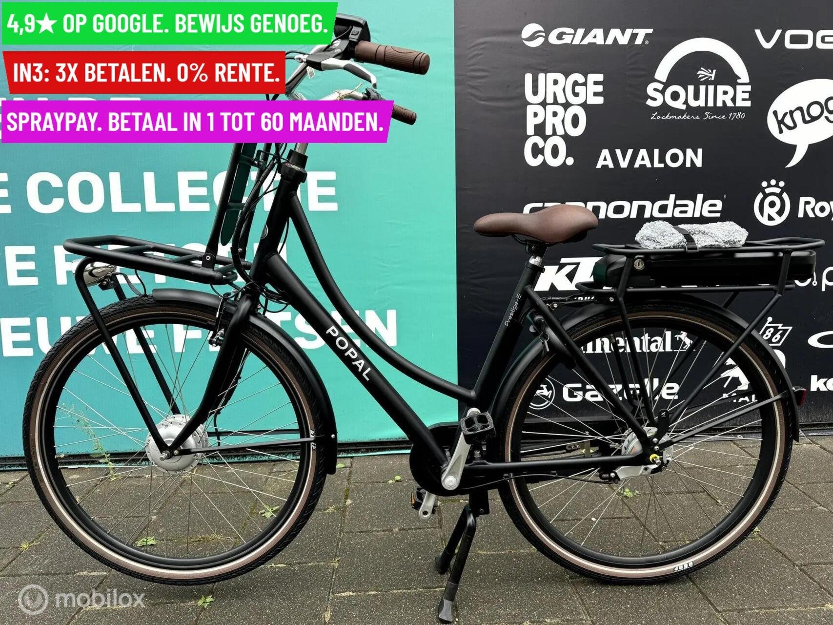 E-Bike Popal Prestige-E 28"/53cm/Zwart, Overige merken, 9713 Bv Groningen, Gebruikt, Popal