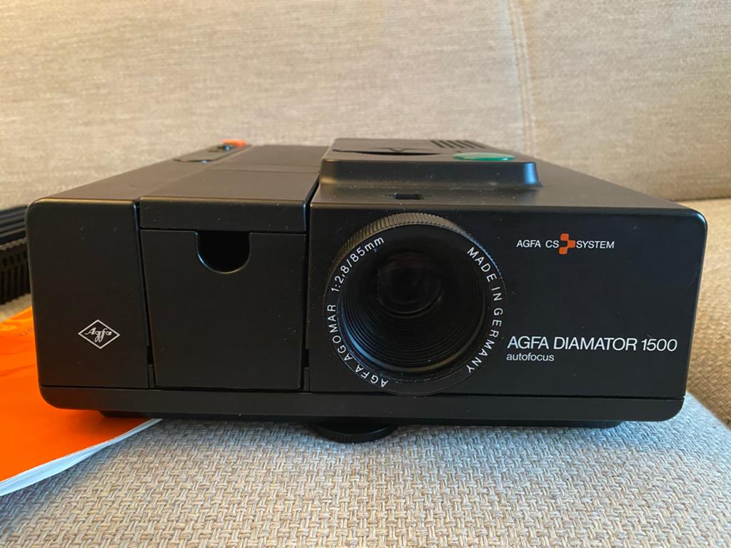 AGFA DIAMATOR 1500 Autofocus Diaprojector met accessoires, Ophalen of Verzenden, Gebruikt