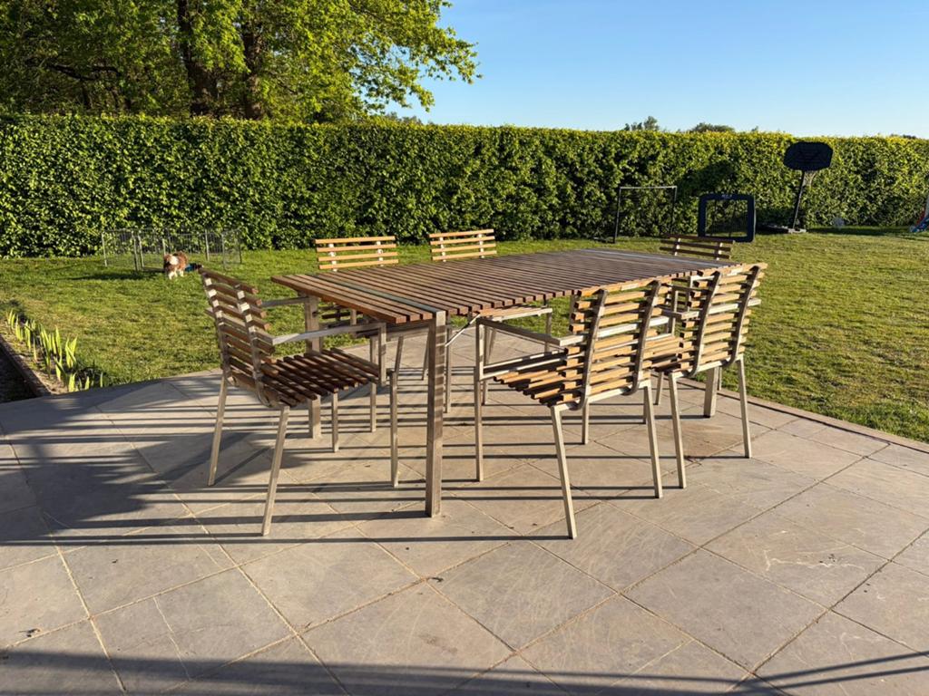 Tuinset met verlengstuk - Wood Wood & Co, Tuin en Terras, Tuinsets en Loungesets, Gebruikt, 6 zitplaatsen, Ophalen of Verzenden