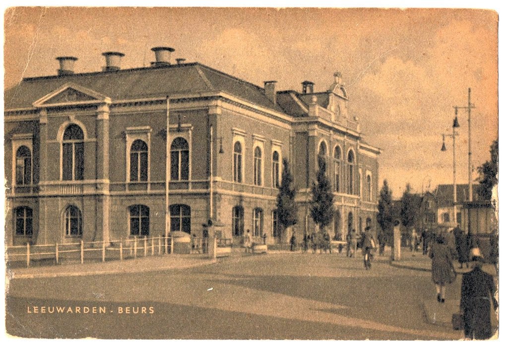 Leeuwarden, de Beurs, ongelopen uitgave v.d.Horst, Verzenden, 1920 tot 1940, Ongelopen, Friesland