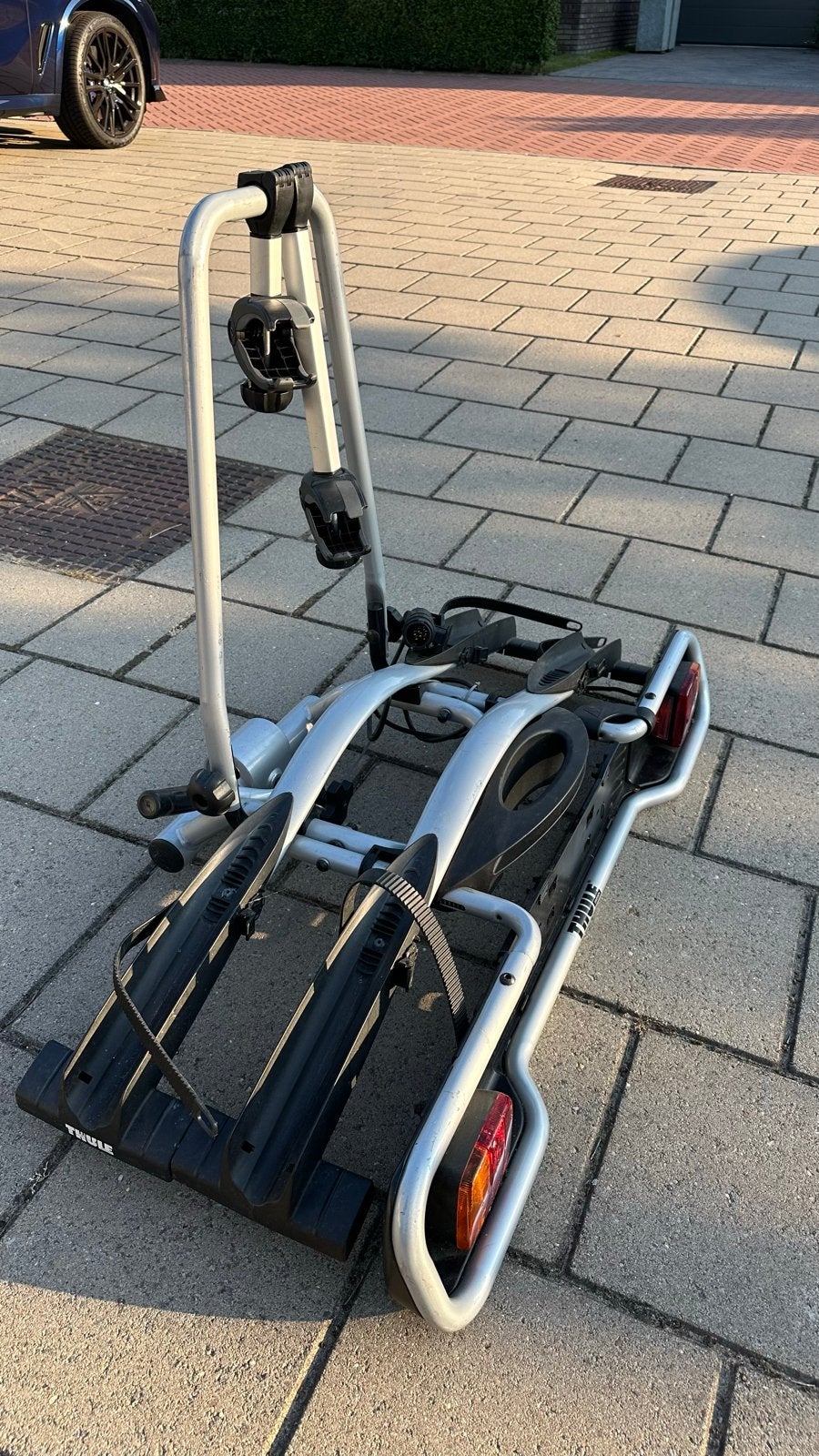 Thule Euroway 945 Kantelbare Fietsendrager 2 Fietsen, Ophalen, 2 fietsen, Gebruikt, Trekhaakdrager