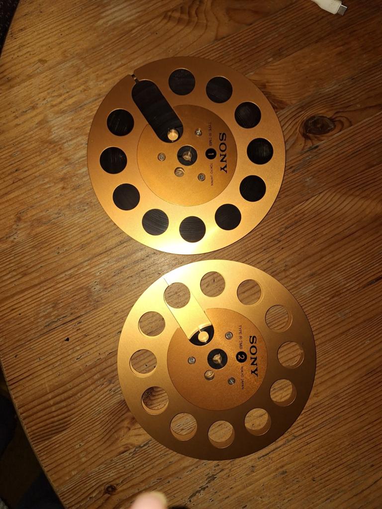 Te koop aangeboden Sony r 7 mb reels gold, Audio, Tv en Foto, Bandrecorders, Ophalen, Bandrecorder, Met banden
