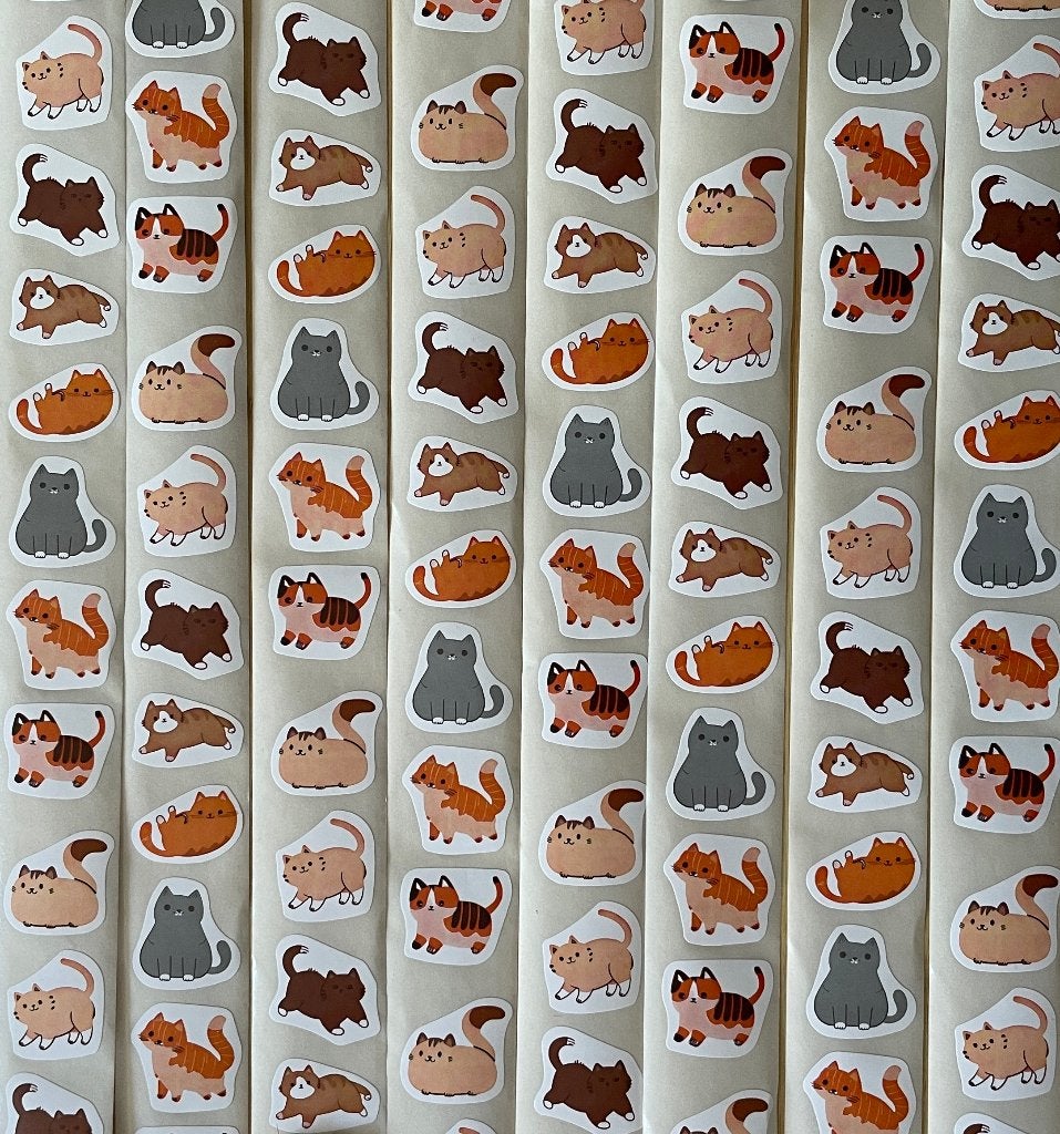 Katten stickers, Verzenden, Nieuw, Meerdere stickers
