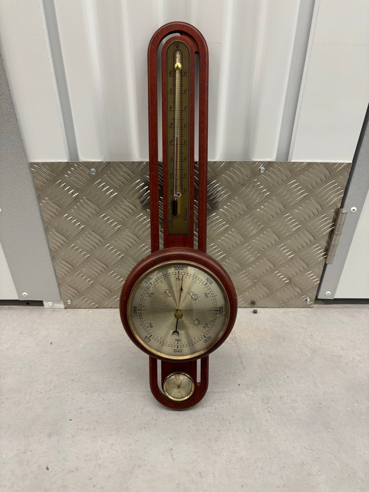 Vintage Weerstation met Barometer, Thermometer, Hygrometer, Ophalen, Gebruikt, Weerstation