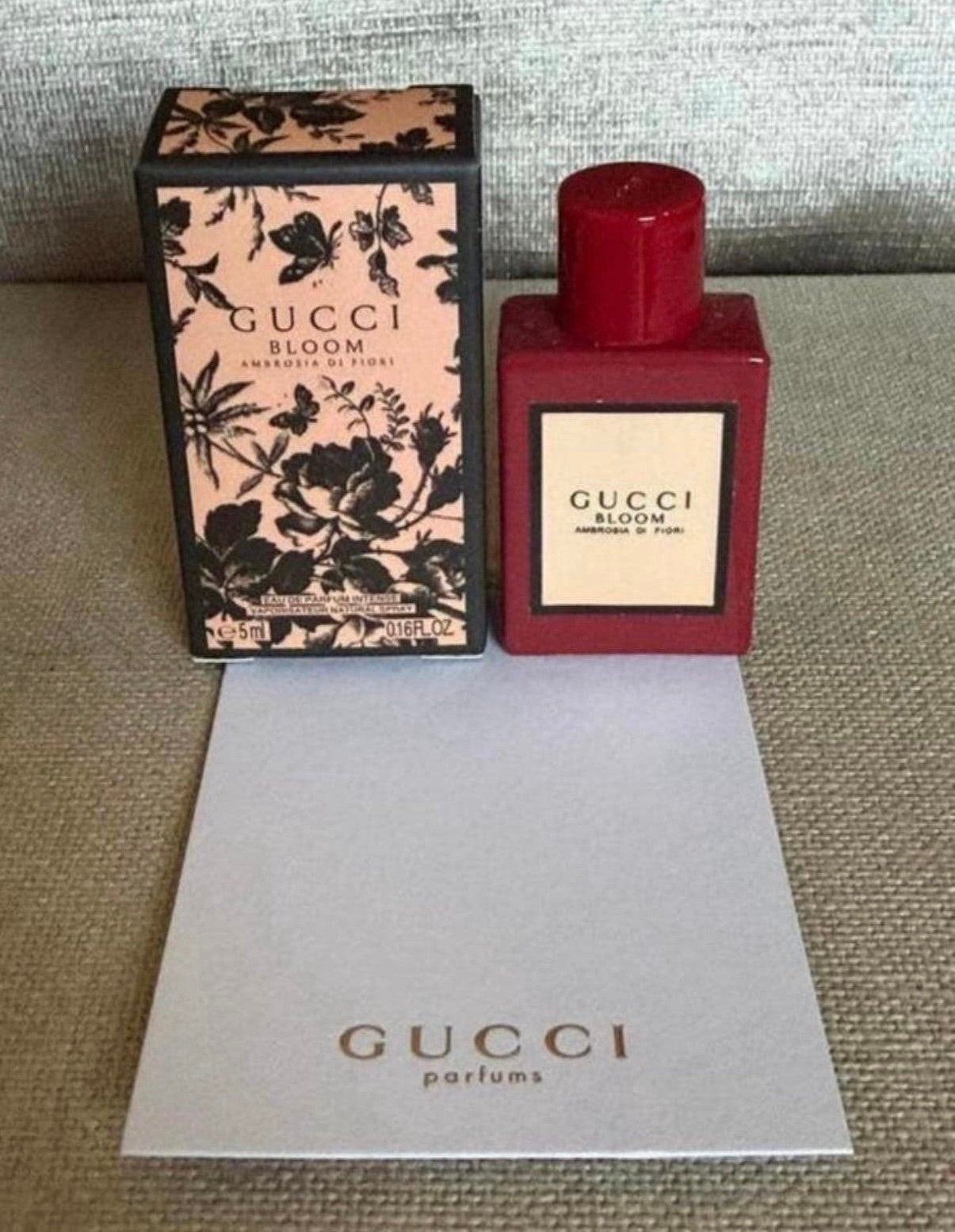 Miniatuur Gucci Bloom Ambrosia di Fiori 5 ml edp nieuw, Verzenden, Nieuw, Miniatuur, Gevuld