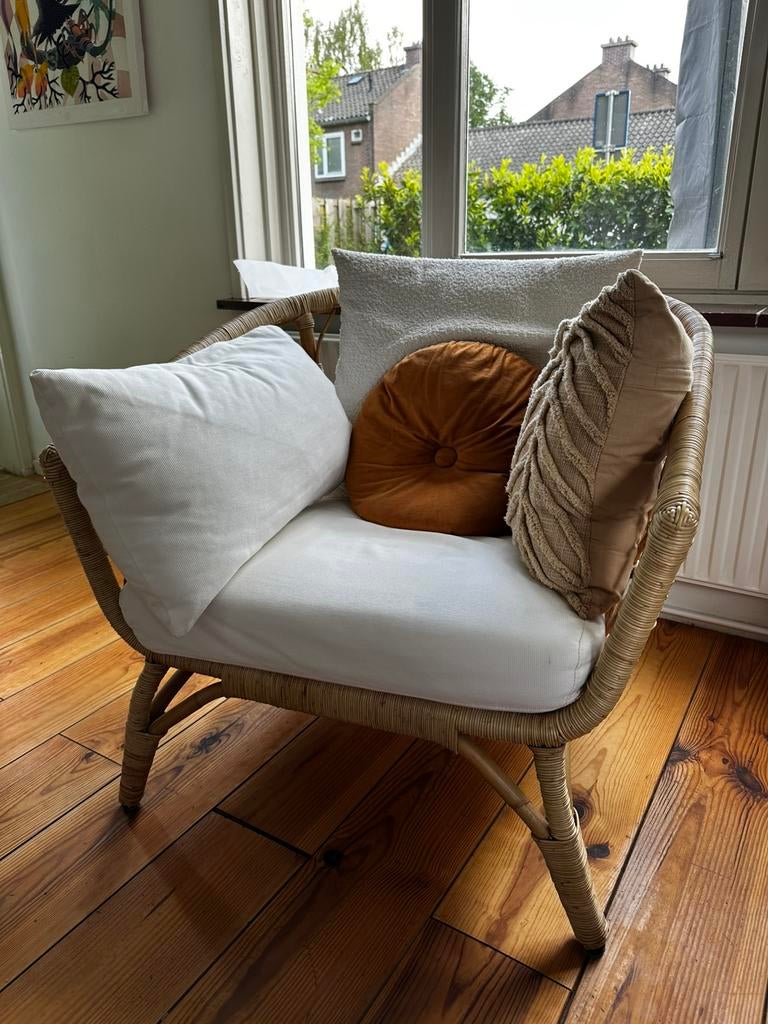 1 Rotan Stockholm IKEA stoel, Ophalen, Eenpersoons, 75 tot 100 cm, Zo goed als nieuw