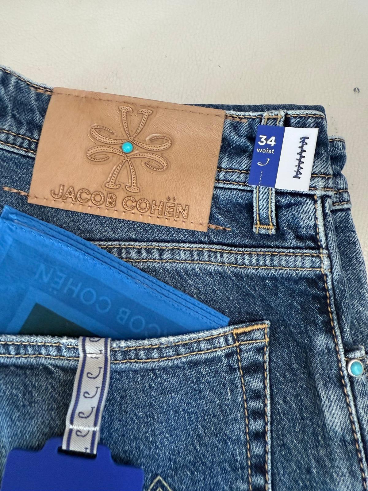 SPECIAL Jacob Cohen 34 Nick Lucky Stone Antiek blauw NIEUW, Verzenden, Nieuw, Blauw, W33 - W34 (confectie 48/50)