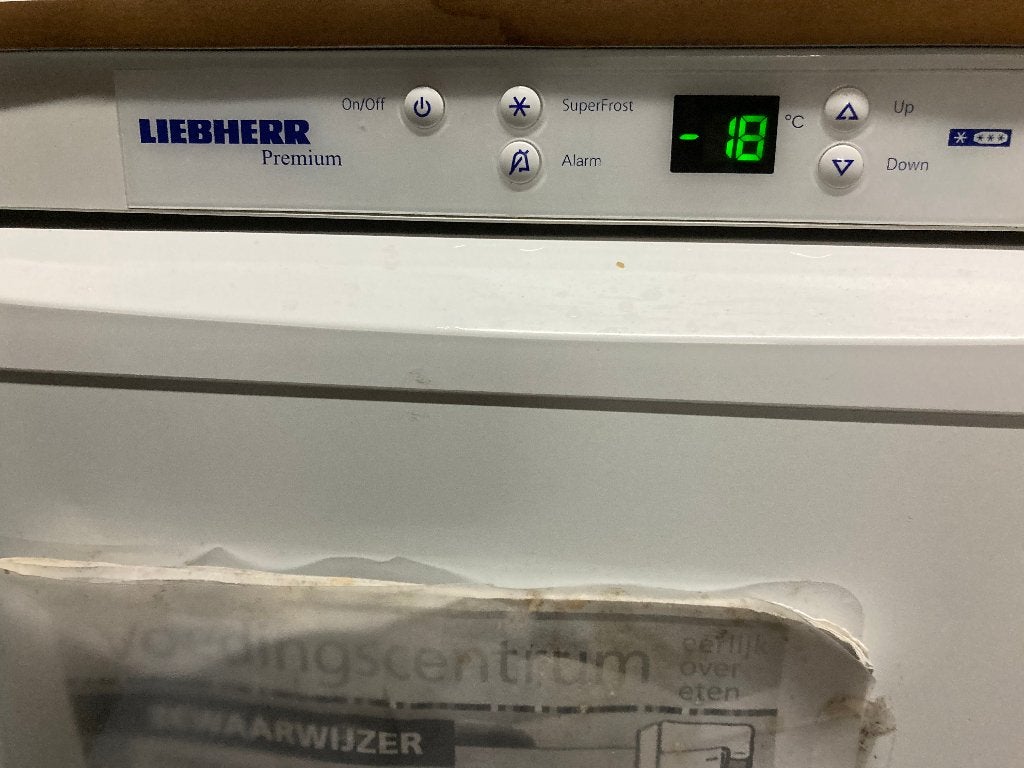 Nog mooie Liebherr vriezer koelkast tafel 4 laden model, Witgoed en Apparatuur, Gebruikt, Minder dan 60 cm, Ophalen, Vrieskast