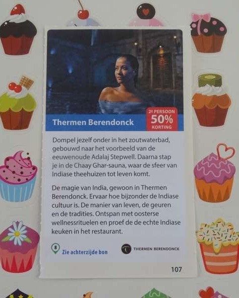 Thermen Berendonck kortingsbon 2e persoon 50% korting, Drie personen of meer, Kortingsbon, Spa of Sauna