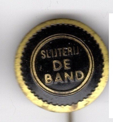 Speldje SLIJTERIJ DE BAND (A9), Ophalen of Verzenden, Gebruikt, Overige onderwerpen