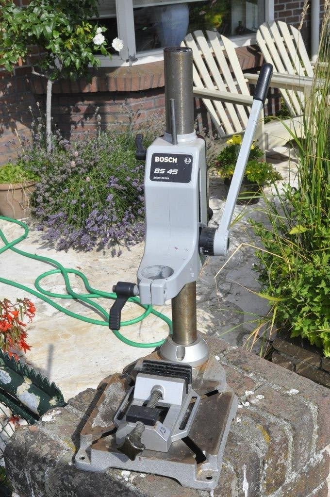 BOSCH BS-45 boorkolom boorstatief met machineklem, Doe-het-zelf en Verbouw, Gereedschap | Boormachines, Gebruikt, Kolomboormachine