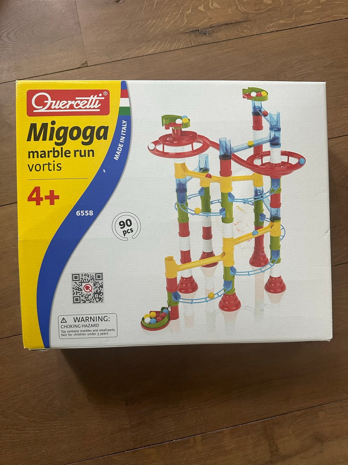 Quercetti Migoga knikkerbaan VORTIS 90 stuks, Ophalen, Zo goed als nieuw, Overige merken