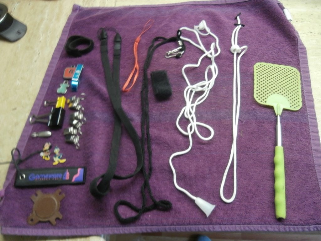 sleutelhanger klemmen telefoonkoord lichtkoord vliegenmepper, Ophalen of Verzenden, Nieuw, Merk