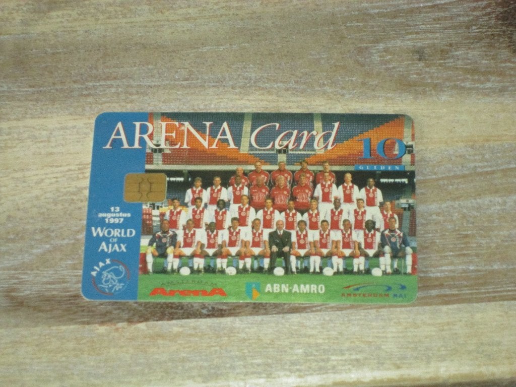 Arena Card 1997, Verzamelen, Sportartikelen en Voetbal, Ophalen of Verzenden, Zo goed als nieuw, Buitenlandse clubs, Overige typen