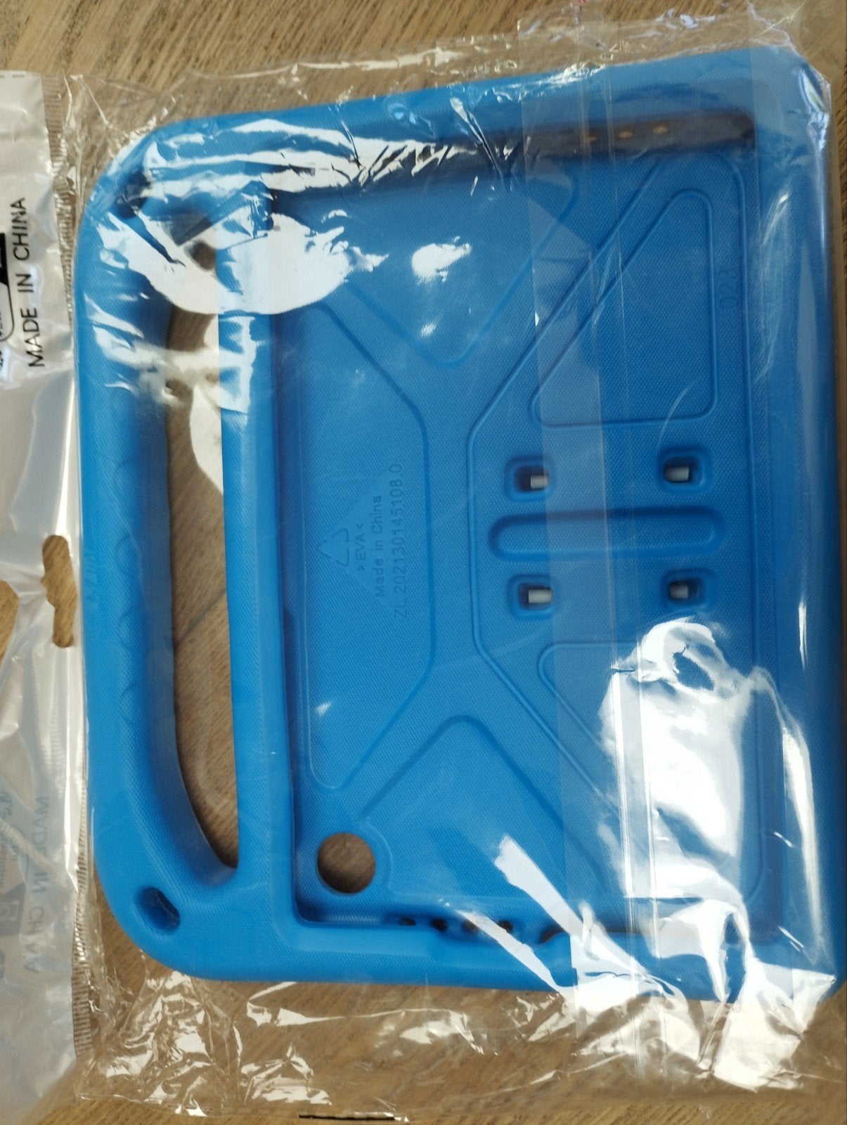 Blauwe beschermhoes voor tablet met handvat, Ophalen, Onbekend, Nieuw, Universeel