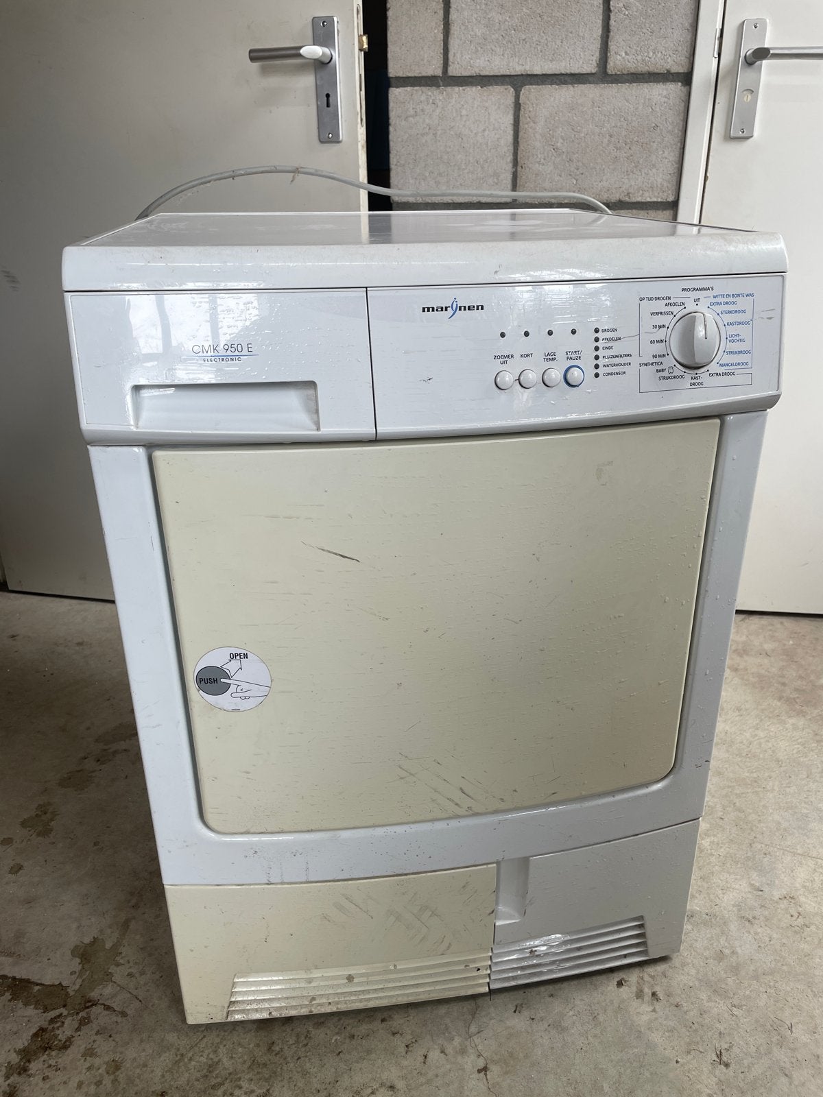 Marijnen CMK 950 E Condensdroger - Gebruikt, Ophalen, 6 tot 8 kg, Gebruikt, Voorlader
