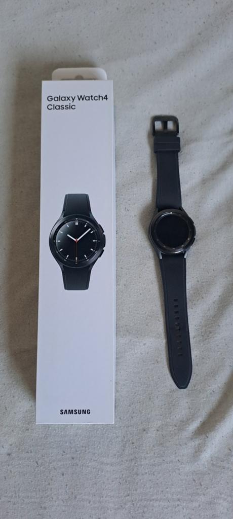 Samsung Galaxy Watch 4 Classic 42mm, Gebruikt, Zwart, Hoogte, Ophalen of Verzenden