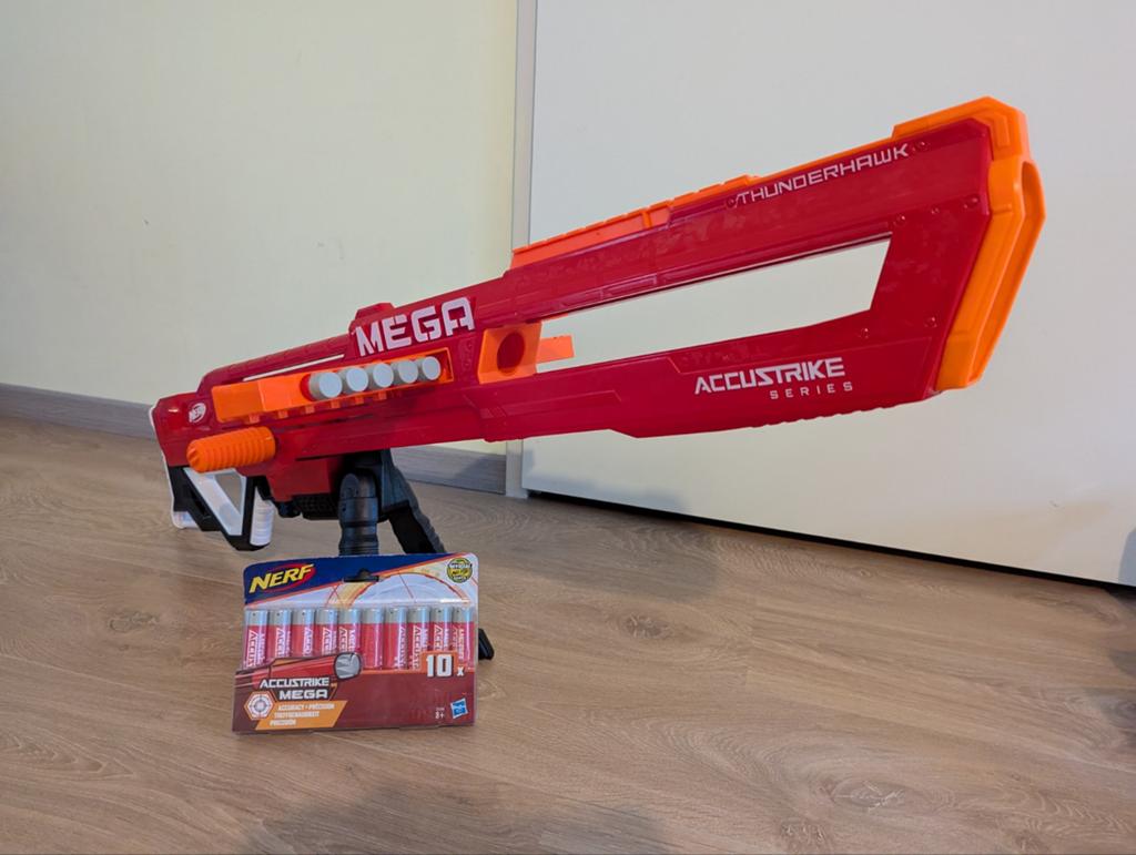 Nerf MEGA Thunderhawk Accustrike, Ophalen, Zo goed als nieuw