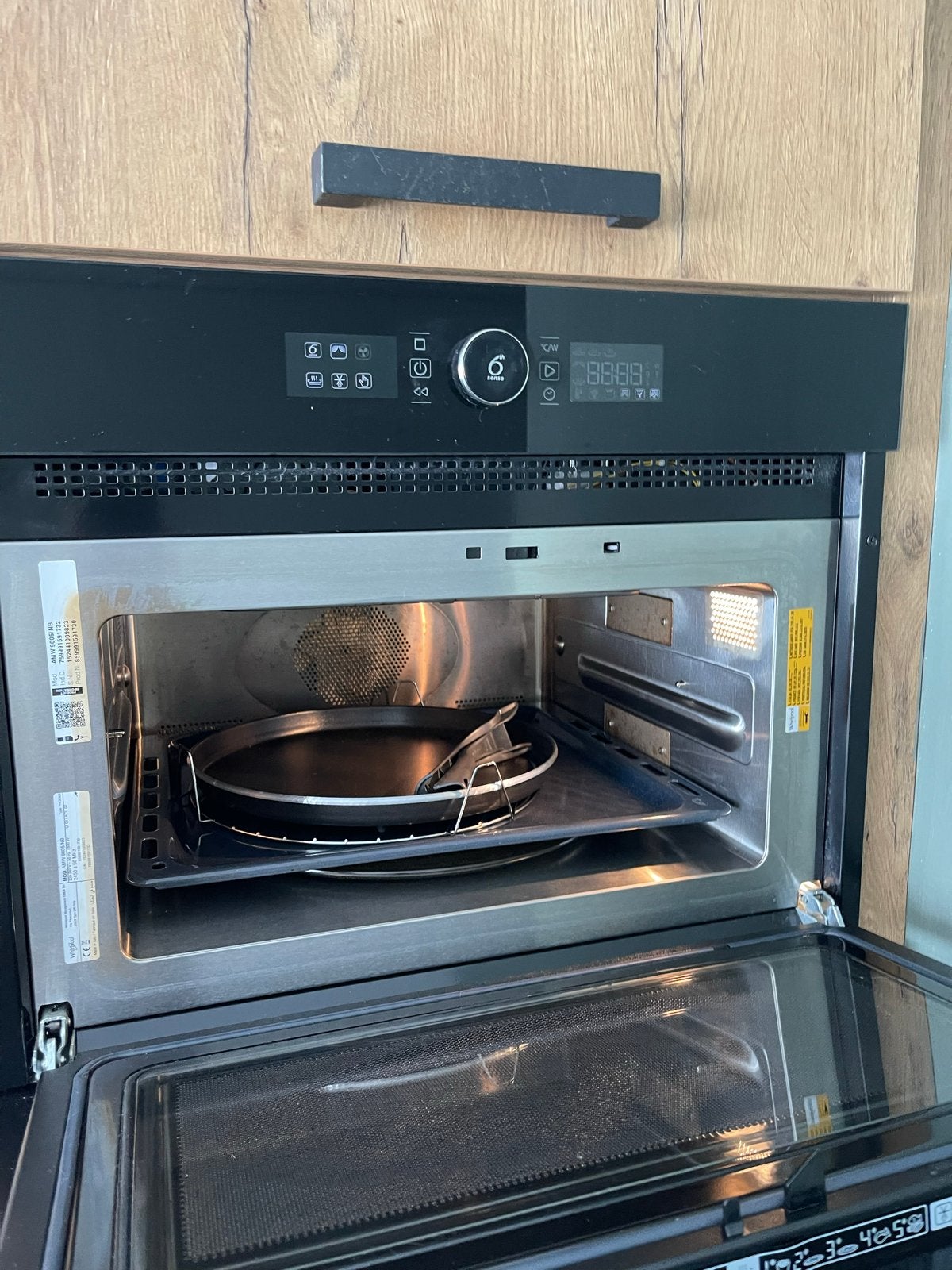 Whirlpool WMW47HMB Combimagnetron met ovenfunctie, Witgoed en Apparatuur, Magnetrons, Combimagnetron, 60 cm of meer, Ophalen of Verzenden