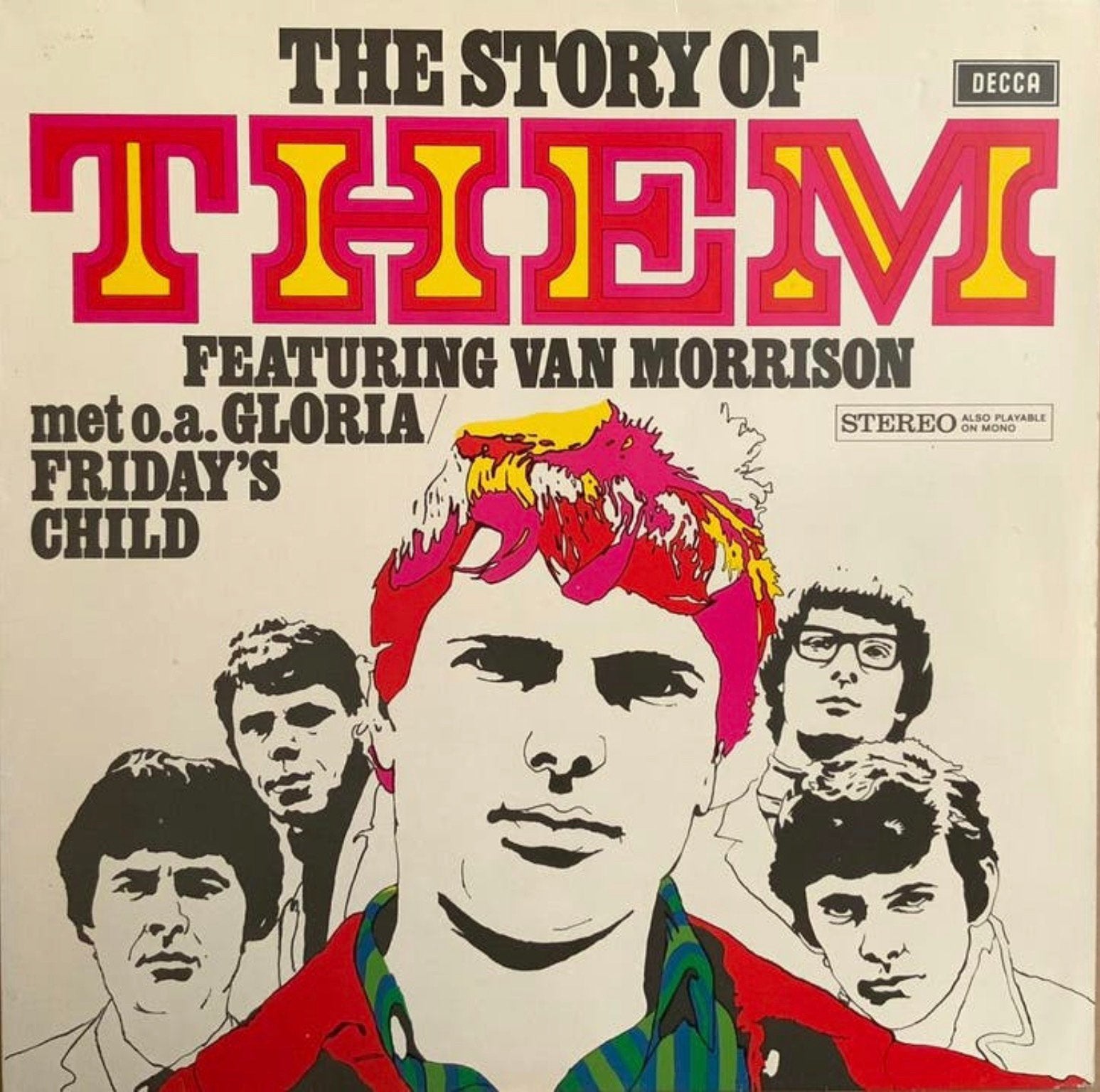 Vinyl Them - The Story of Them, 1960 tot 1980, Gebruikt, Verzenden, 12 inch