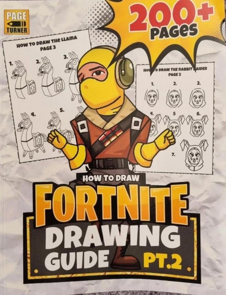 Fortnite Tekengids Deel 2  Leer je favoriete karakters teke, Ophalen of Verzenden, Nieuw, Boek of Gids
