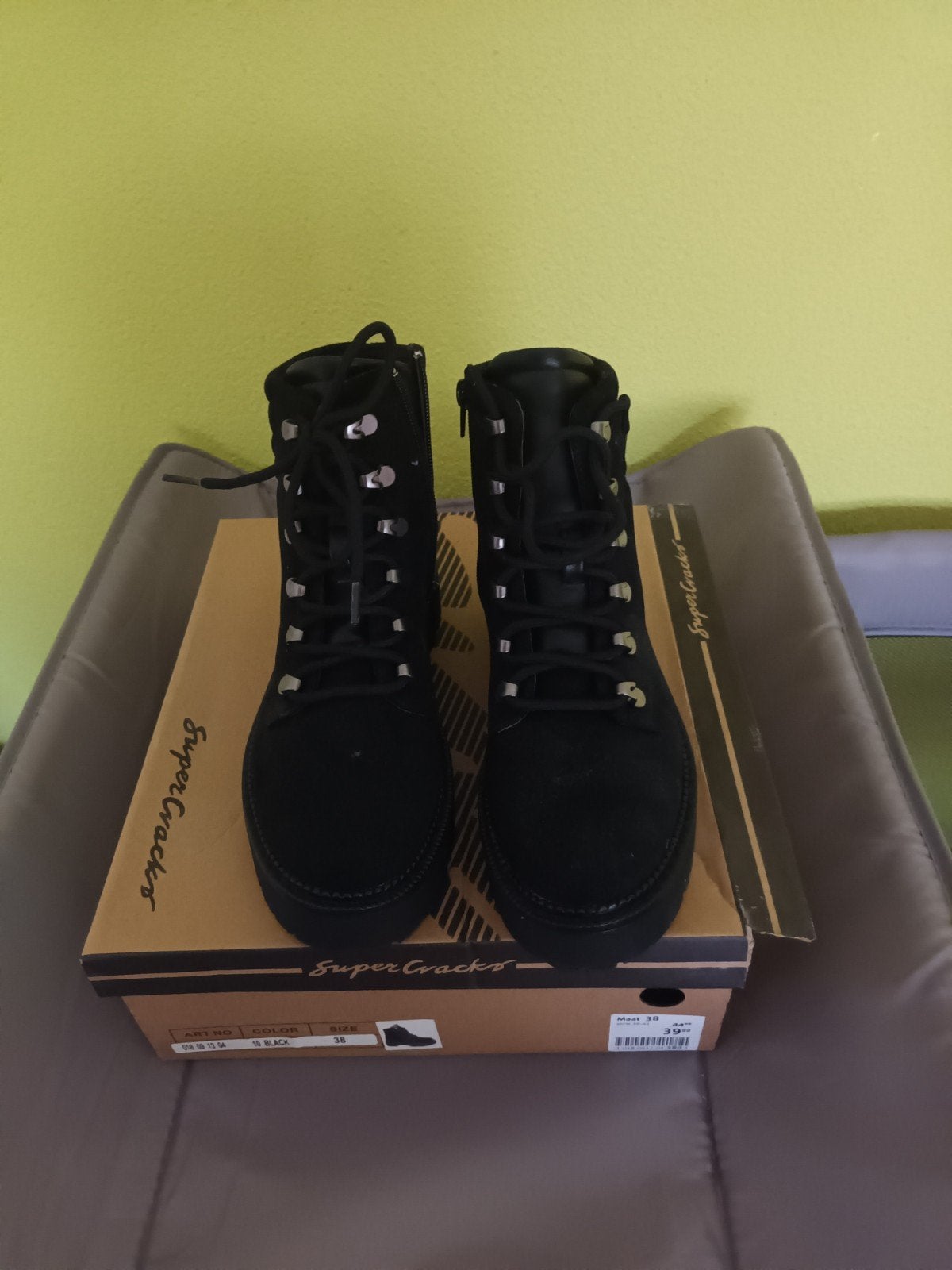 Nieuwe zwarte schoenen maat 38, Ophalen, Zwart, Lage of Enkellaarzen, Nieuw