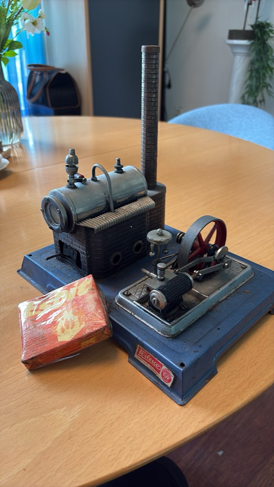 Wilesco stoommachine D10 - Vintage model, Gebruikt, Ophalen, Overige merken, Groter dan 1:32