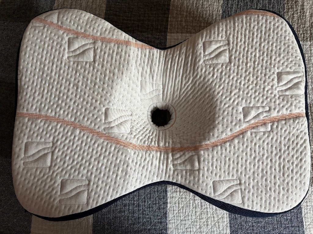 Mline Athletic Pillow ergonomisch hoofdkussen, Eenpersoons, Wit, Ophalen of Verzenden, Zo goed als nieuw