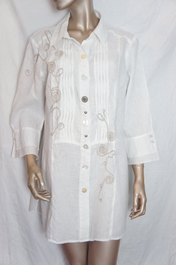 MALVIN blouse maat 44 LINNEN, Verzenden, Zo goed als nieuw, Maat 42/44 (L)