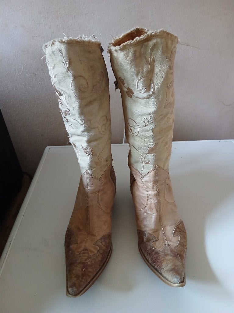Dames Cowboylaarzen, Overige kleuren, Ophalen of Verzenden, Sneakers of Gympen, Gedragen