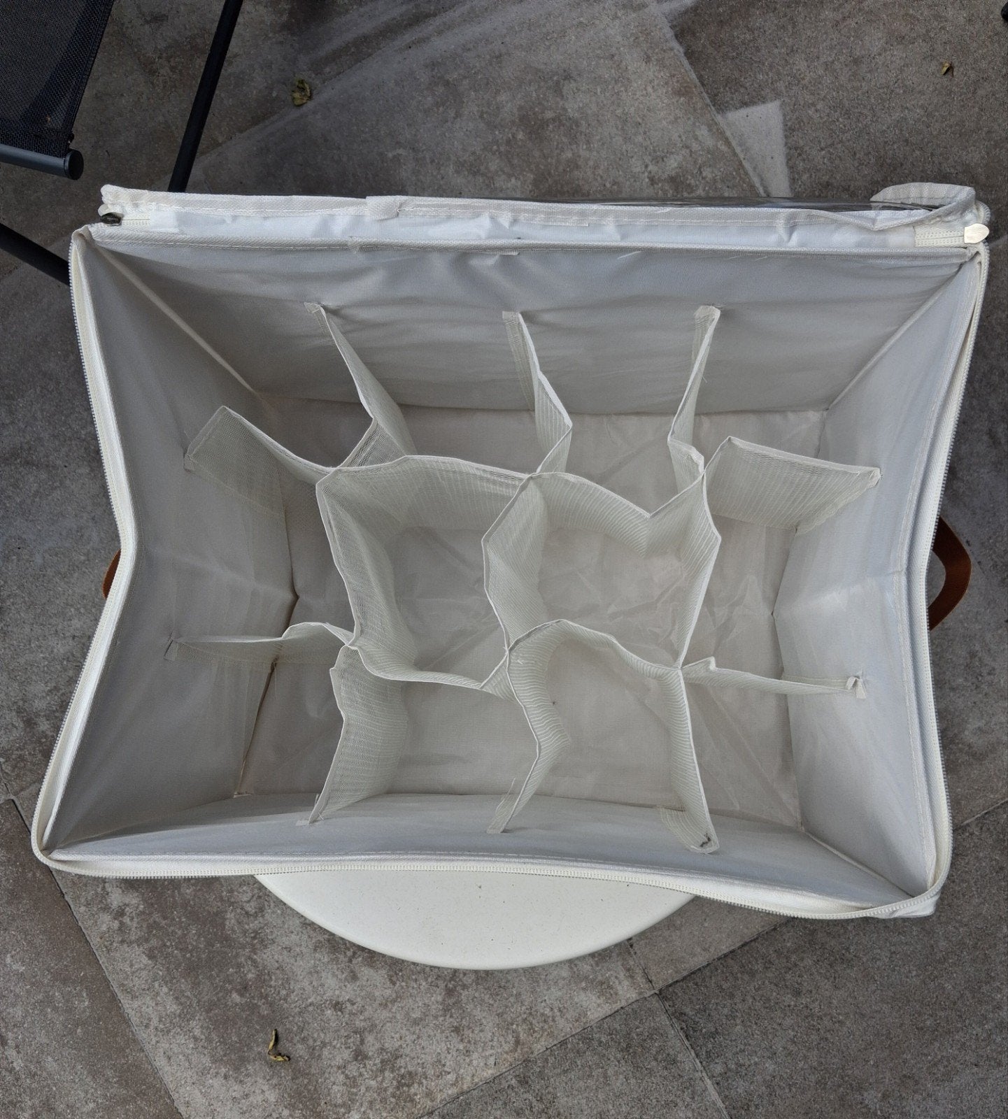 Opvouwbare opbergbox met vakken en transparante deksel, Overige materialen, Minder dan 50 cm, Nieuw, Minder dan 50 cm