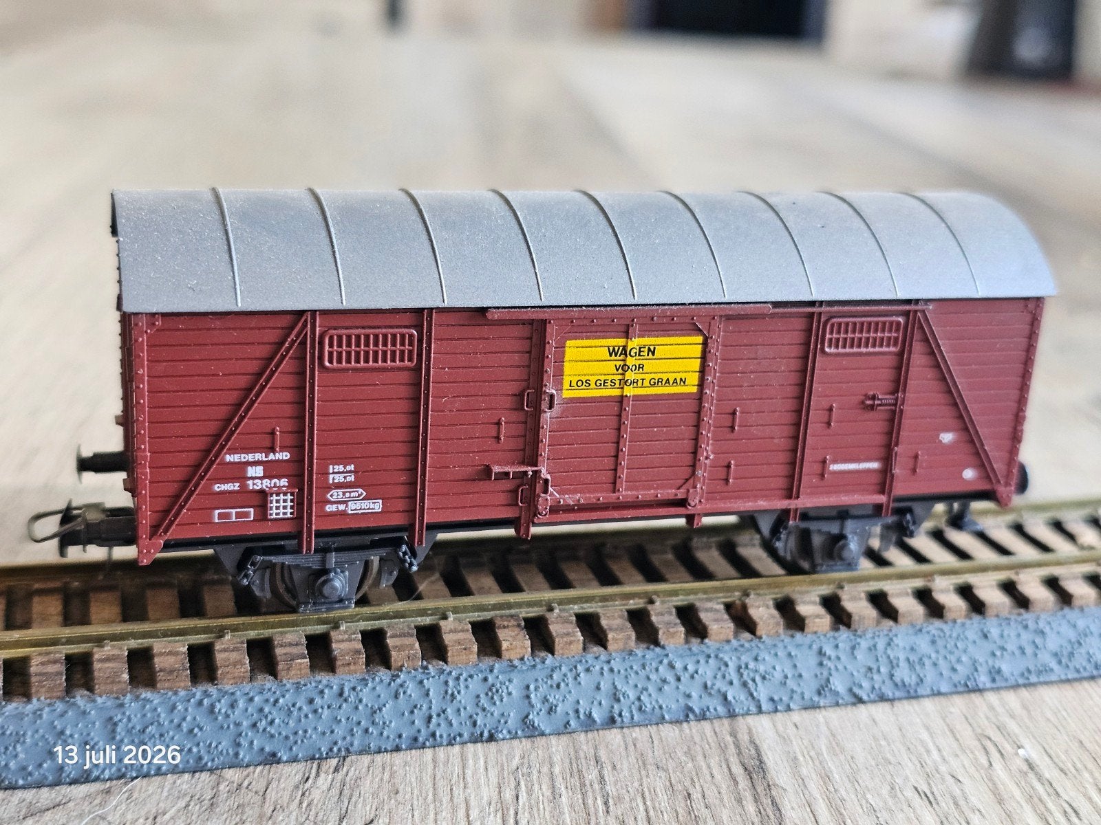 Liliput HO Nederlandse NS graan Wagon - Zeldzaam Model, Gelijkstroom, Wagon, Ophalen of Verzenden, Liliput
