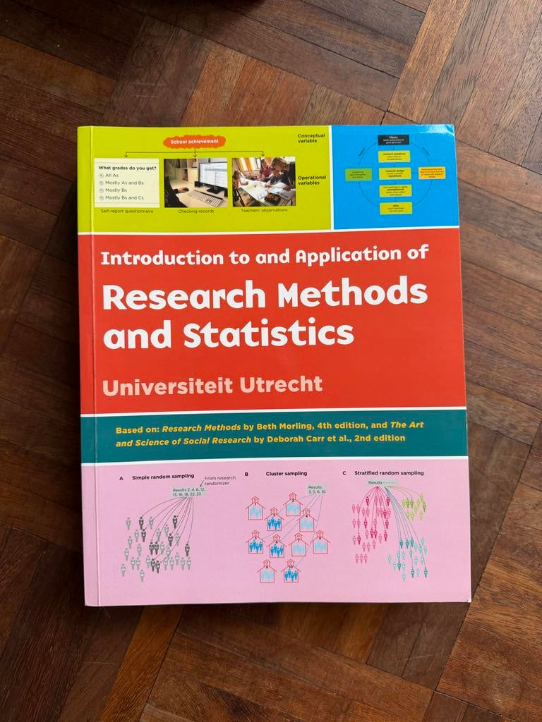 Onderzoeksmethoden & Statistiek - Universiteit Utrecht, Boeken, Ophalen, Gamma, Zo goed als nieuw, WO