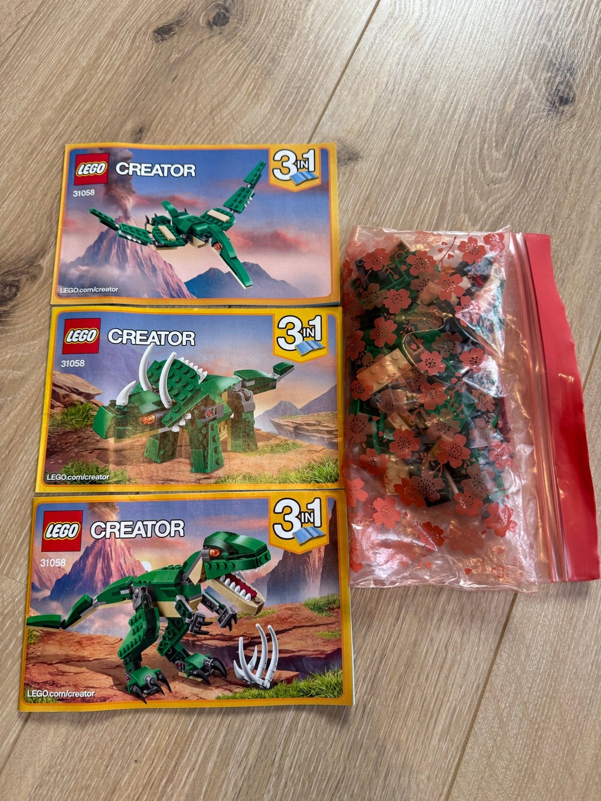 LEGO Creator 31058 Machtige Dinosaurus 3-in-1 set, Gebruikt, Lego, Ophalen of Verzenden, Compleet