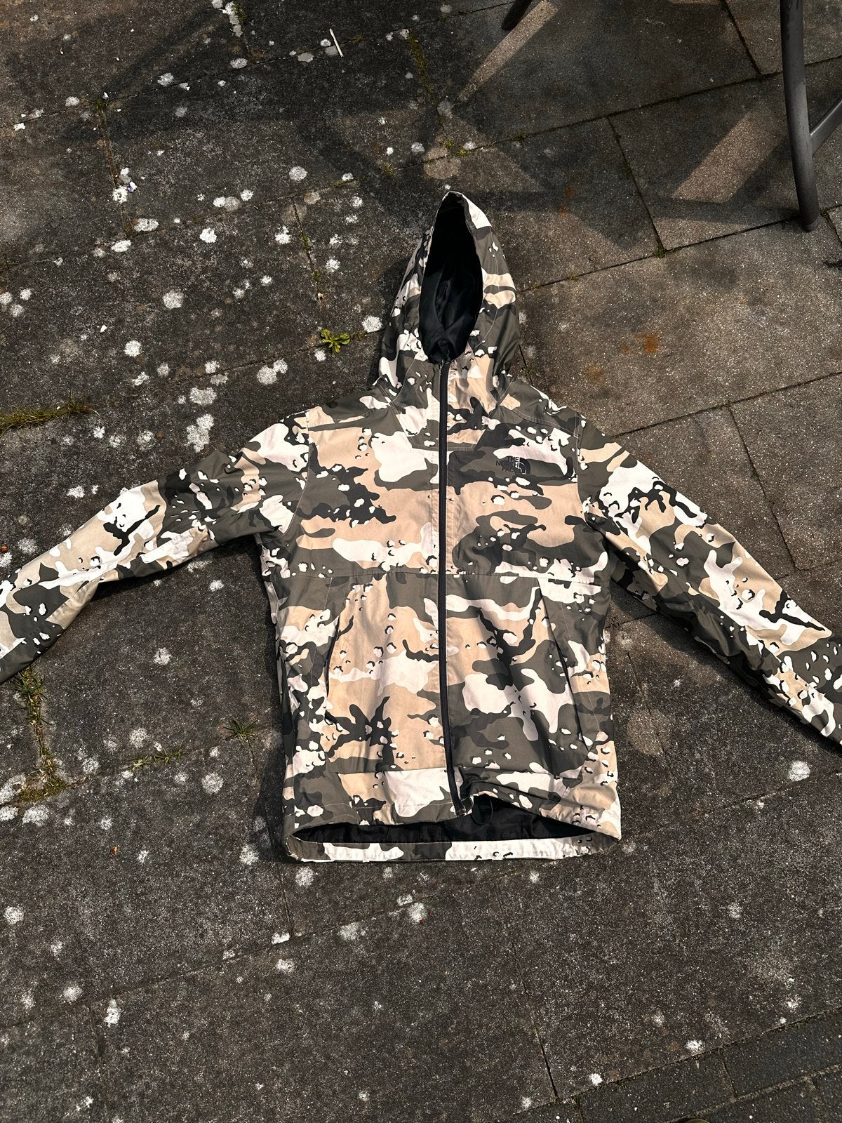 The North Face Regenjas Camouflage Bushcraft Outdoor, Kleding | Dames, Jassen | Zomer, Ophalen of Verzenden, Zo goed als nieuw