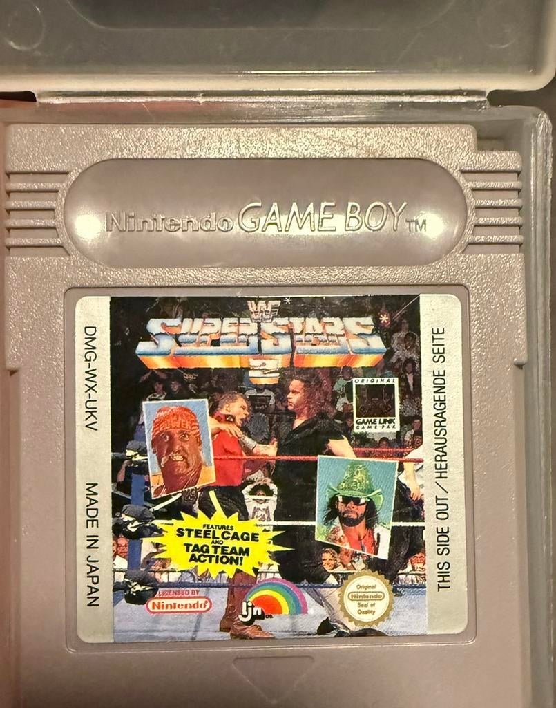 WWF Superstars 2 Nintendo Game Boy origineel beschermcase, Avontuur en Actie, 1 speler, Ophalen of Verzenden, Zo goed als nieuw