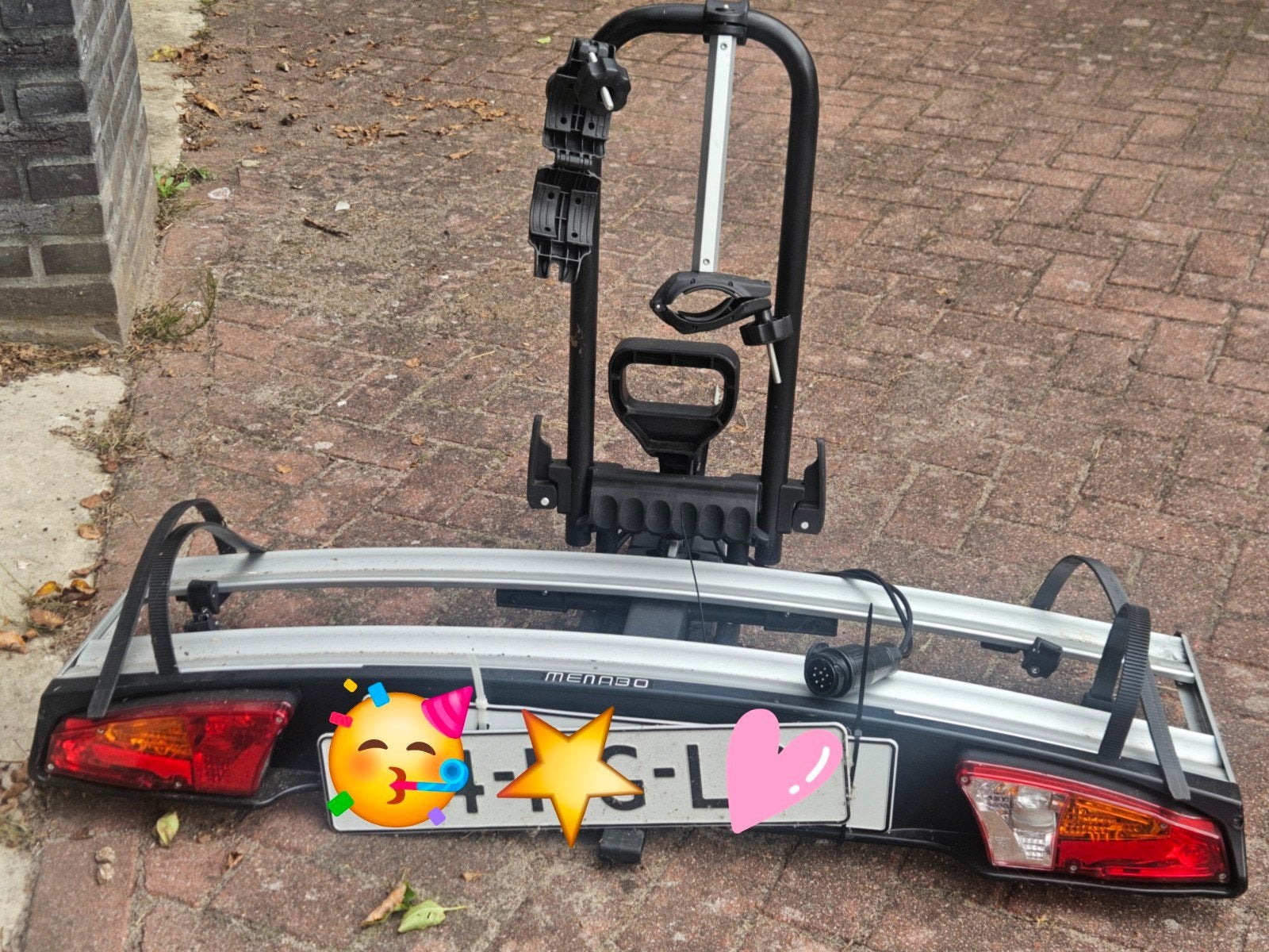 Menabo fietsendrager voor 2 fietsen, Ophalen, 2 fietsen, Gebruikt, Trekhaakdrager