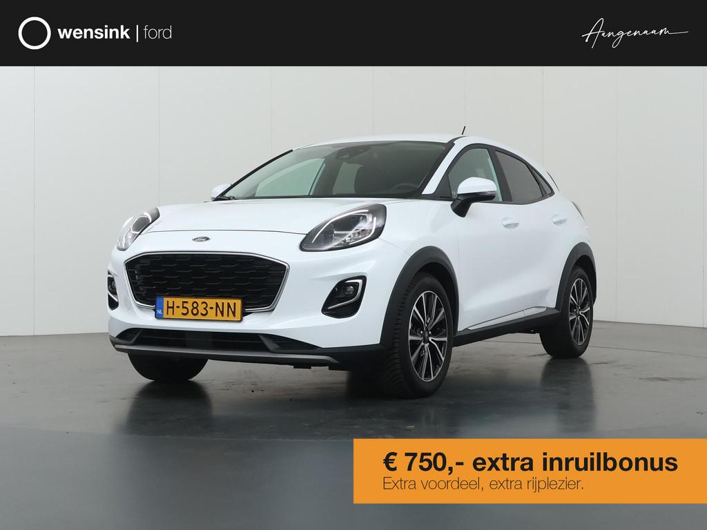 Ford Puma 1.0 EcoBoost Hybrid Titanium | Afneembare Trekhaak, Auto's, Ford, Bedrijf, Te koop, Puma, ABS, Airbags, Airconditioning