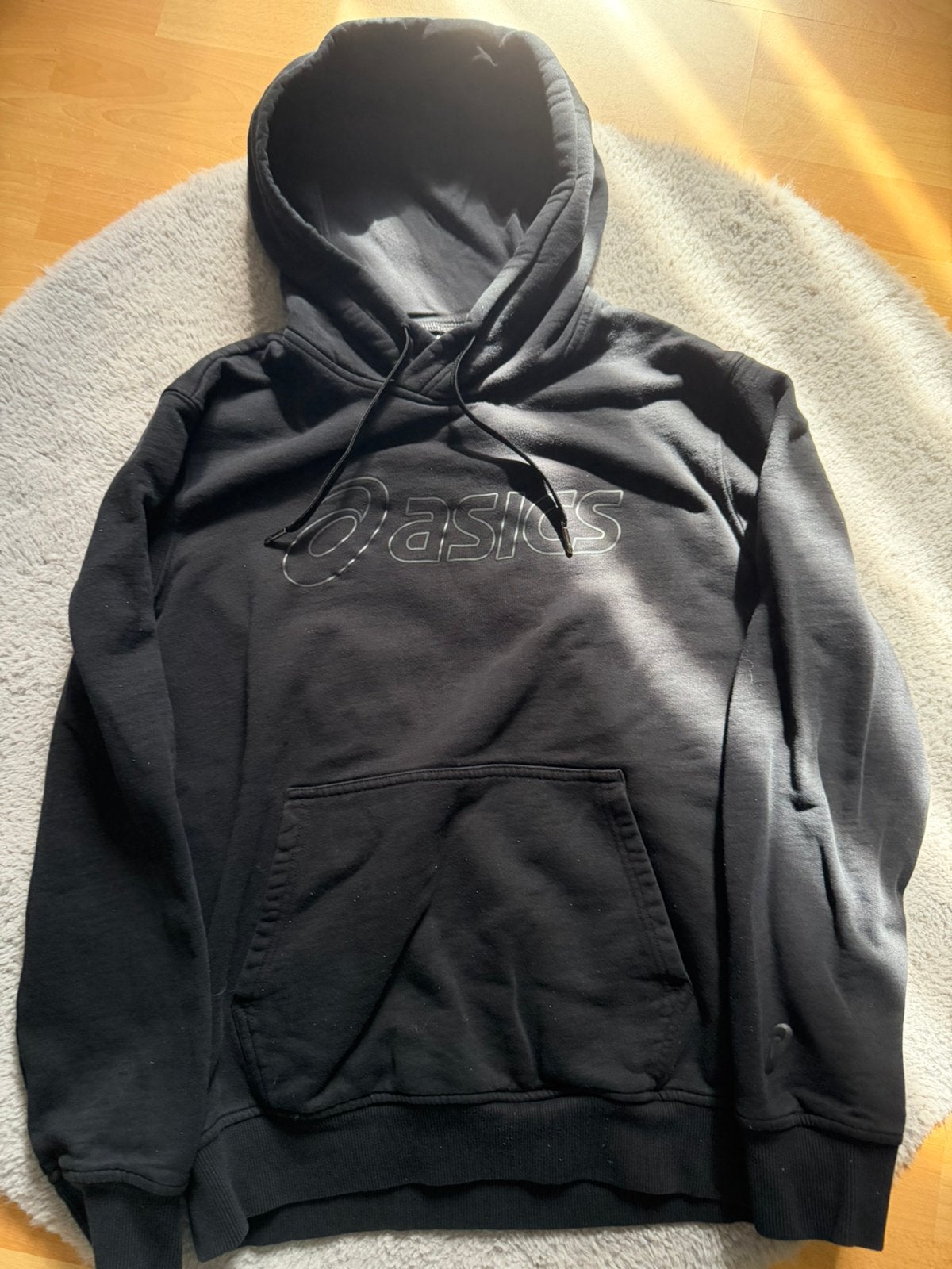 Asics trui, Kleding | Heren, Truien en Vesten, Verzenden, Gedragen, Maat 52/54 (L), Zwart