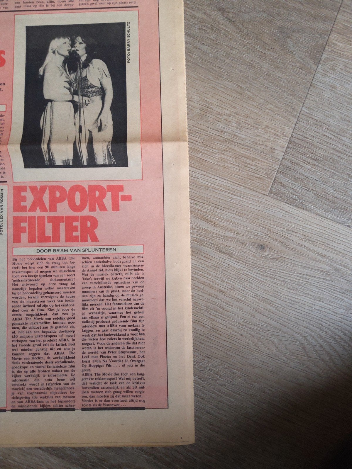 ABBA:   Export filter  januari 1978, Ophalen of Verzenden, Boek, Tijdschrift of Artikel