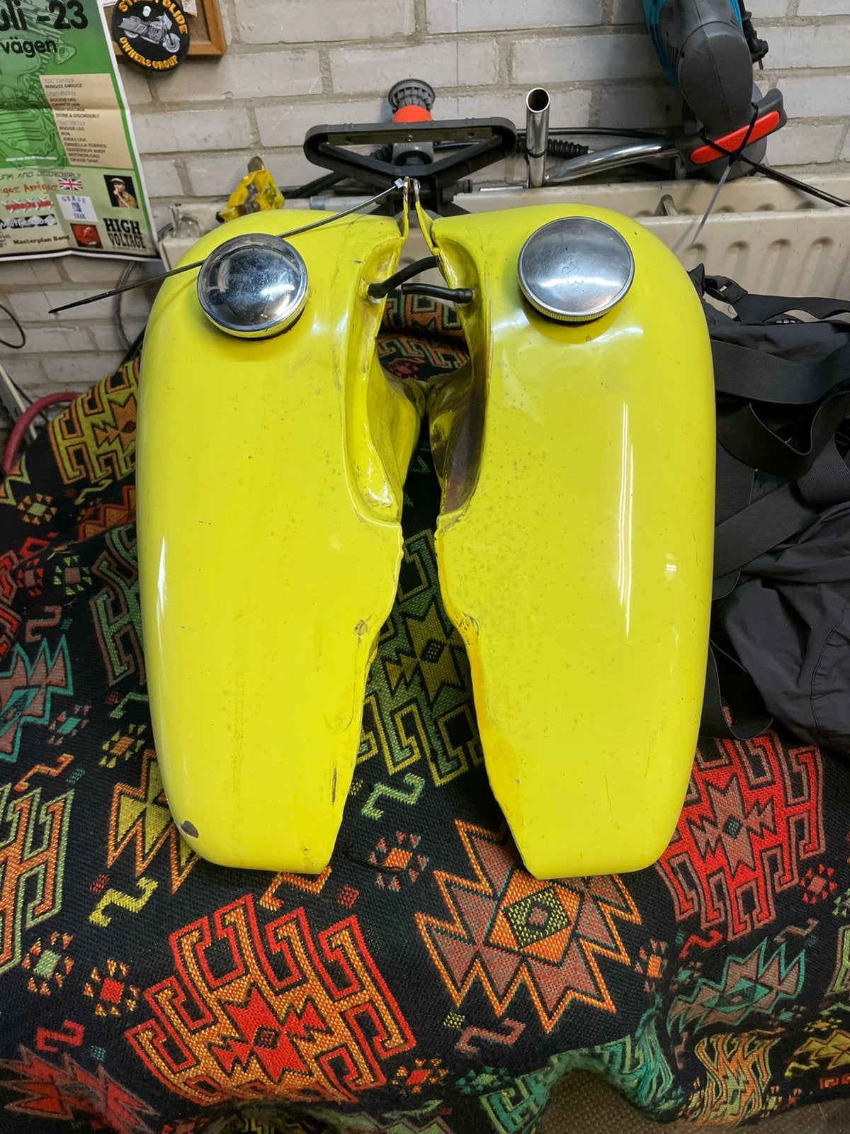Oem Harley flh benzine tank, Ophalen of Verzenden, Gebruikt