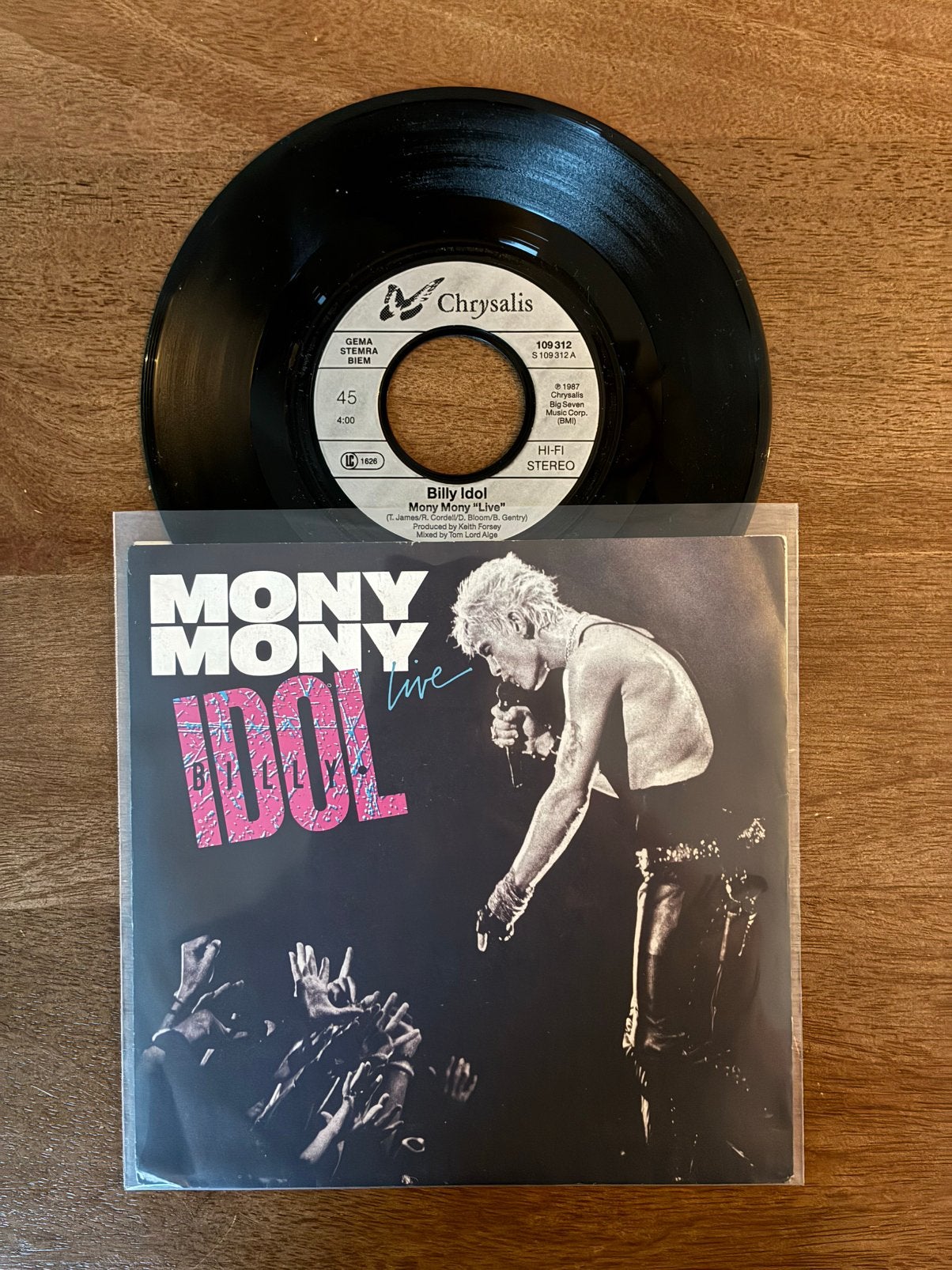 Billy Idol - Mony mony, Ophalen of Verzenden, 7 inch
