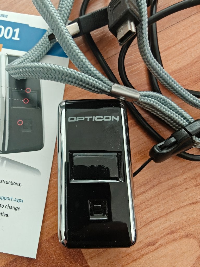 Opticon barcode scanner OPN-2001, Computers en Software, Ophalen of Verzenden, Zo goed als nieuw, Barcodescanner